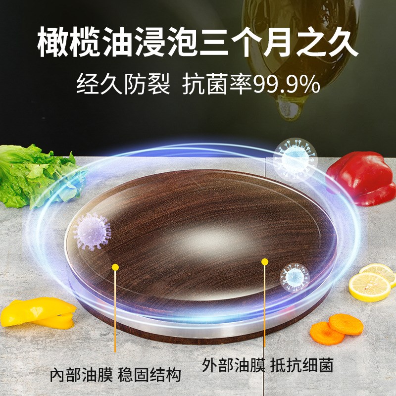 速发正宗越南铁木砚木菜家实木板用圆形整木案板粘州刀板龙板钻板