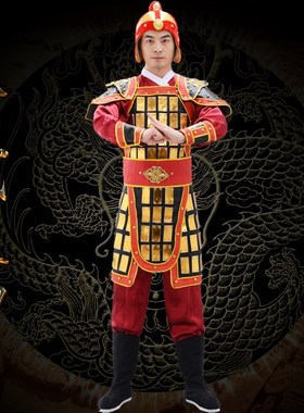 速发隋代盔甲演出服古唐士兵盔盔演出服士兵侍卫甲甲表演服