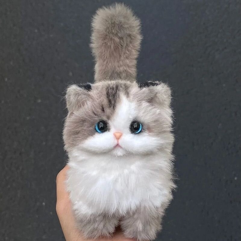 速发新款扭扭棒小猫创意手工材料桌面摆件布偶猫送友礼物
