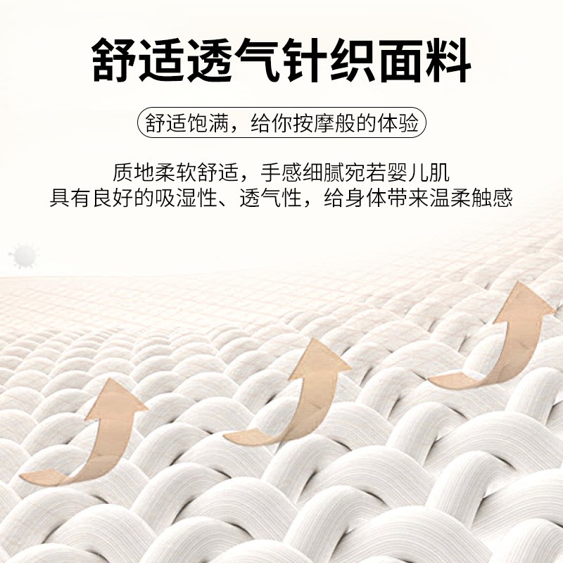 速发床垫2m厚家用软垫15米18m双人经济型弹簧床垫