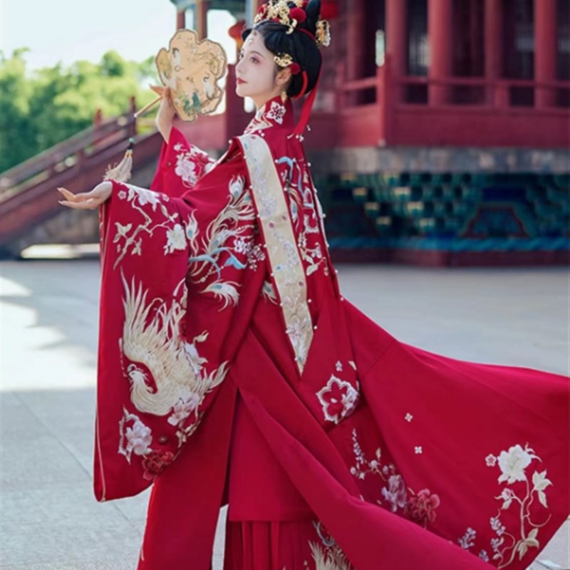 速发婚服桃花序鸾凤韶华传统明制中式婚礼婚庆仪式走秀重工刺绣