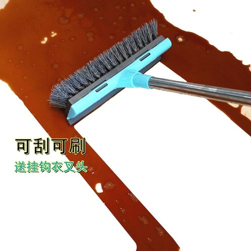 速发地板刷长柄硬毛刷厨卫房生间地刷刮水器地刮长柄刷硬子毛刷清
