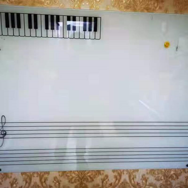 速发钢化玻璃磁性划线谱白板墙贴识谱卡宣传栏业绩榜各种表计月格