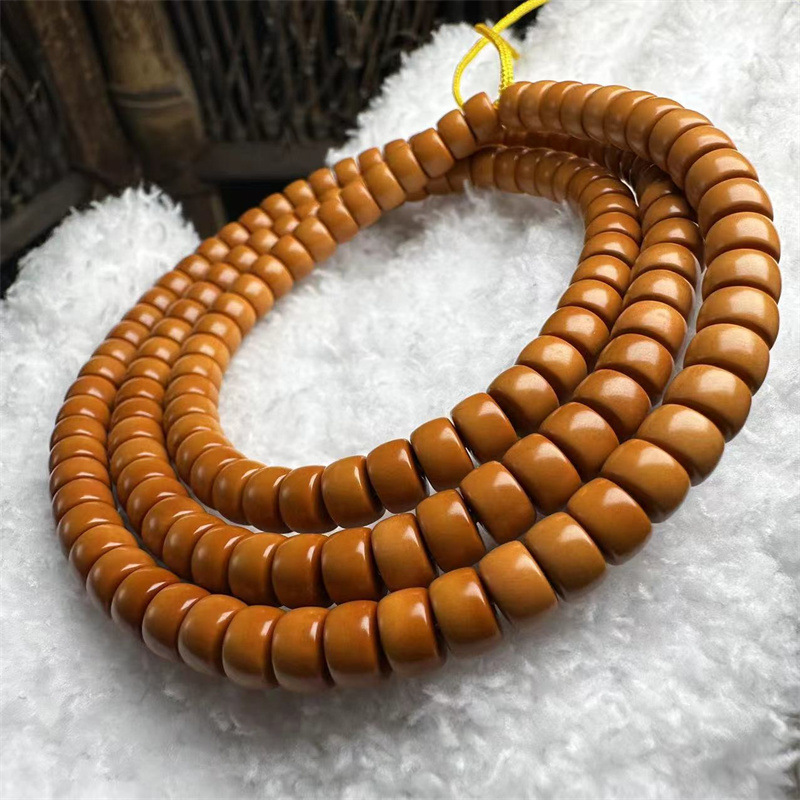 工厂橄榄核6*4桶珠直切老型桶药片核尖文玩diy饰品配件手串