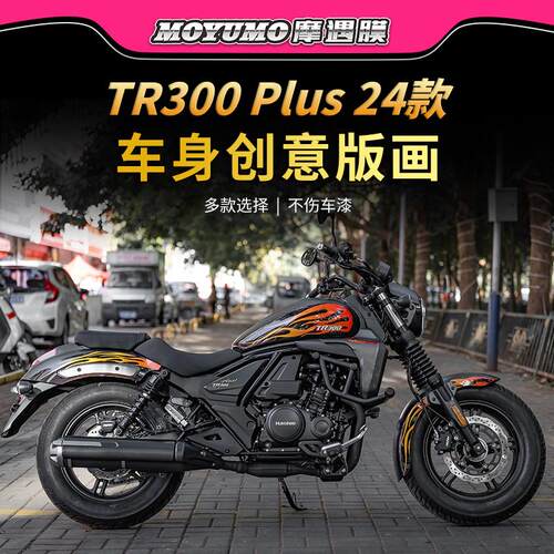 适用拉花贴纸豪爵TR300PLUS
