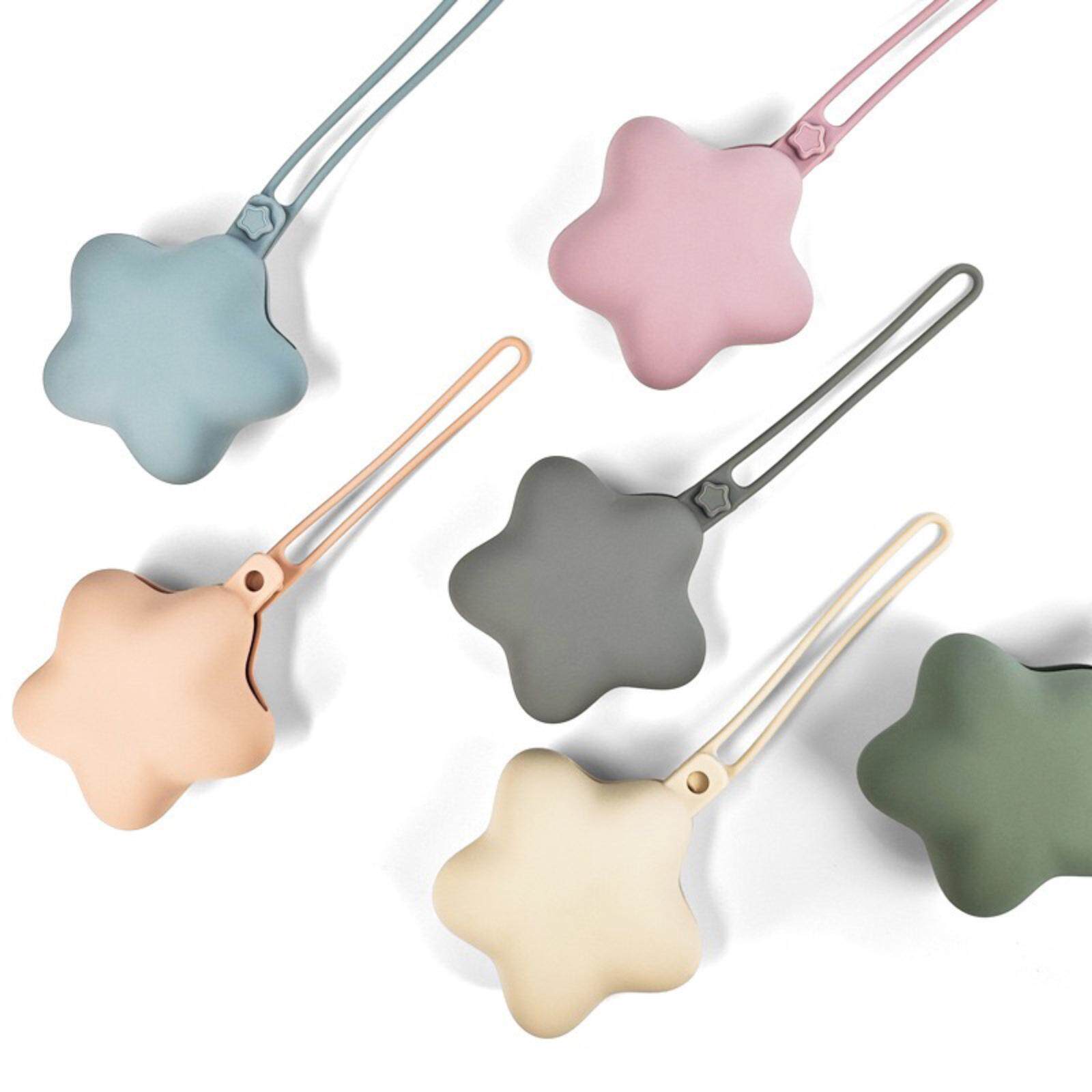 外出便携硅胶收纳盒 宝宝安抚奶嘴硅胶收纳盒 五角星收纳包