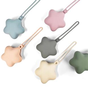 外出便携硅胶收纳盒 宝宝安抚奶嘴硅胶收纳盒 五角星收纳包