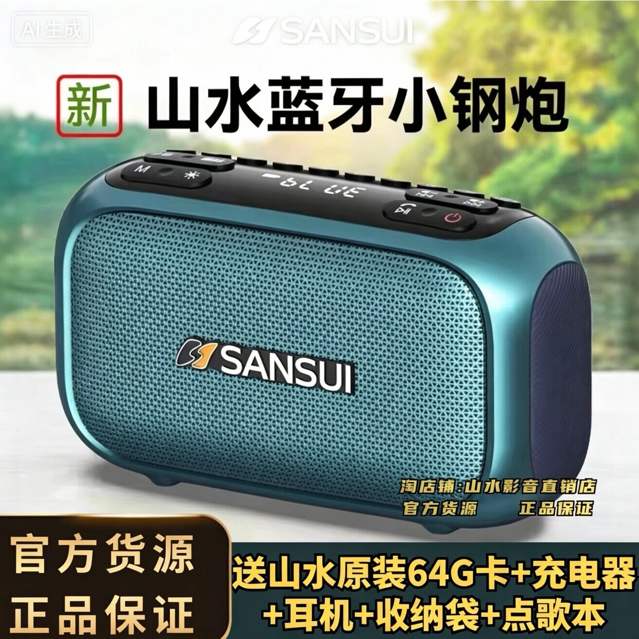 2026山水F31蓝牙音箱户外大音量