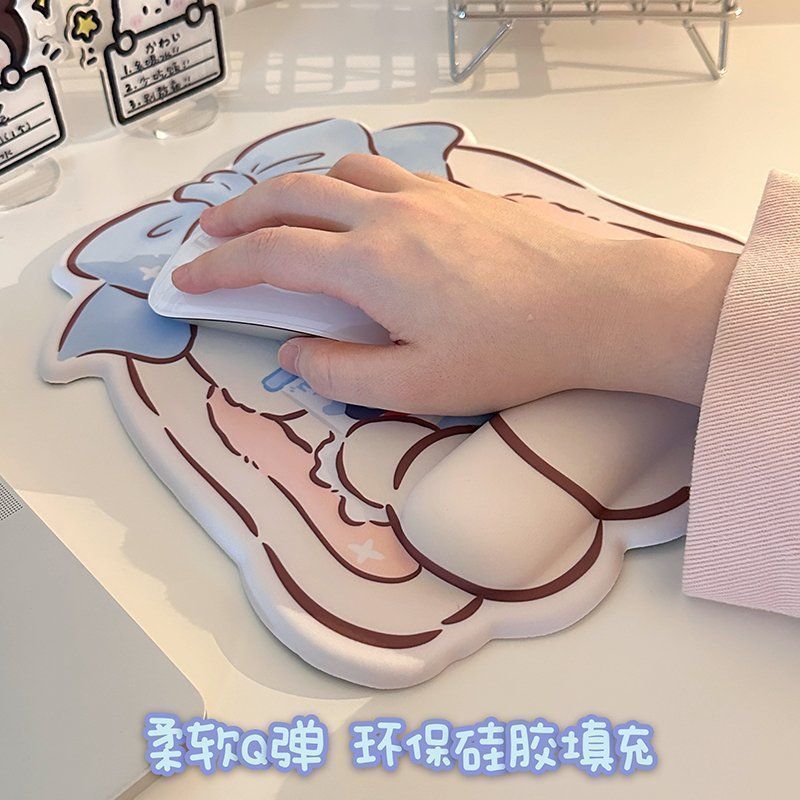 新款奶糖女孩護鼠標墊手