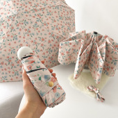 法式 ins碎花全自动晴雨两用折叠防晒防紫外线遮阳女生高颜值雨伞