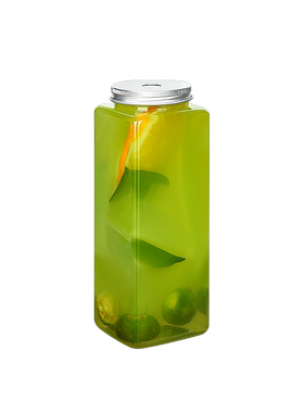 饮料瓶一次性有盖商用宽口四方食品级杨枝甘露果汁奶茶塑料空瓶子