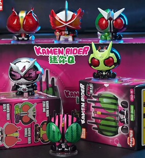 正版假面骑士掌心英雄盲盒迷你Q版可爱双骑帝骑电王W时王灵动创想
