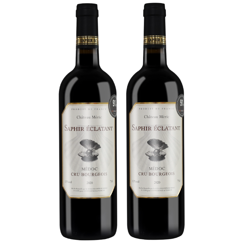 【梅多克产区中级庄】丝奈珍堡法国进口AOC红酒干红葡萄酒750ml*2