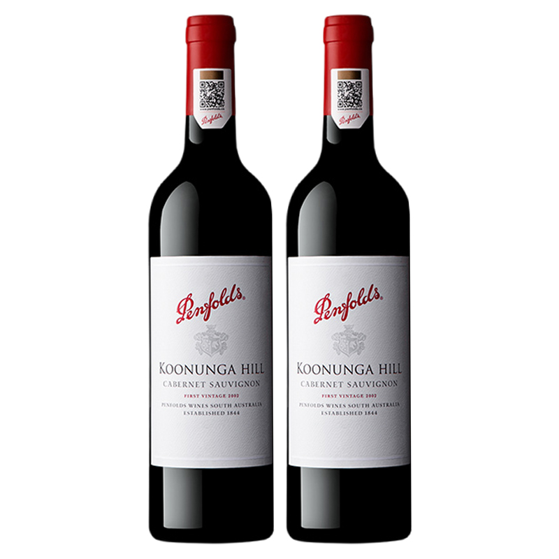 奔富寇蔻兰山红酒澳洲原瓶进口赤霞珠干红葡萄酒750ml*2正品行货