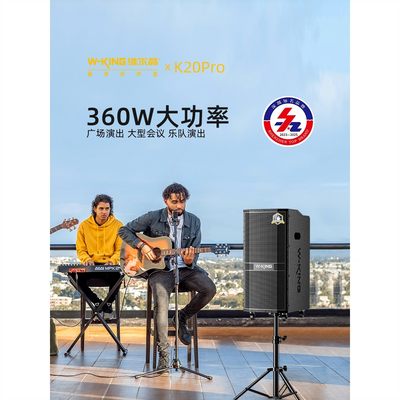 维尔晶K20pro360W大功率乐队演出音箱音响广场级音量嗨唱路演蓝牙