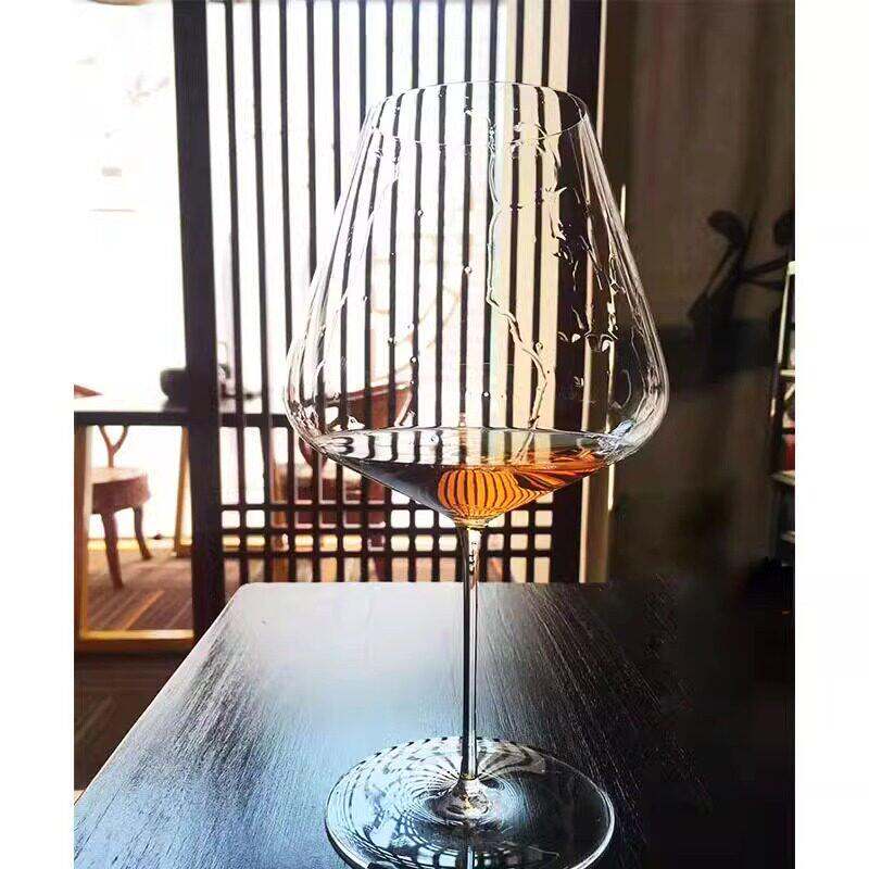 手工纯色闻香杯细杆红酒品酒杯 欧式水晶高脚杯 侍酒师级葡萄酒杯