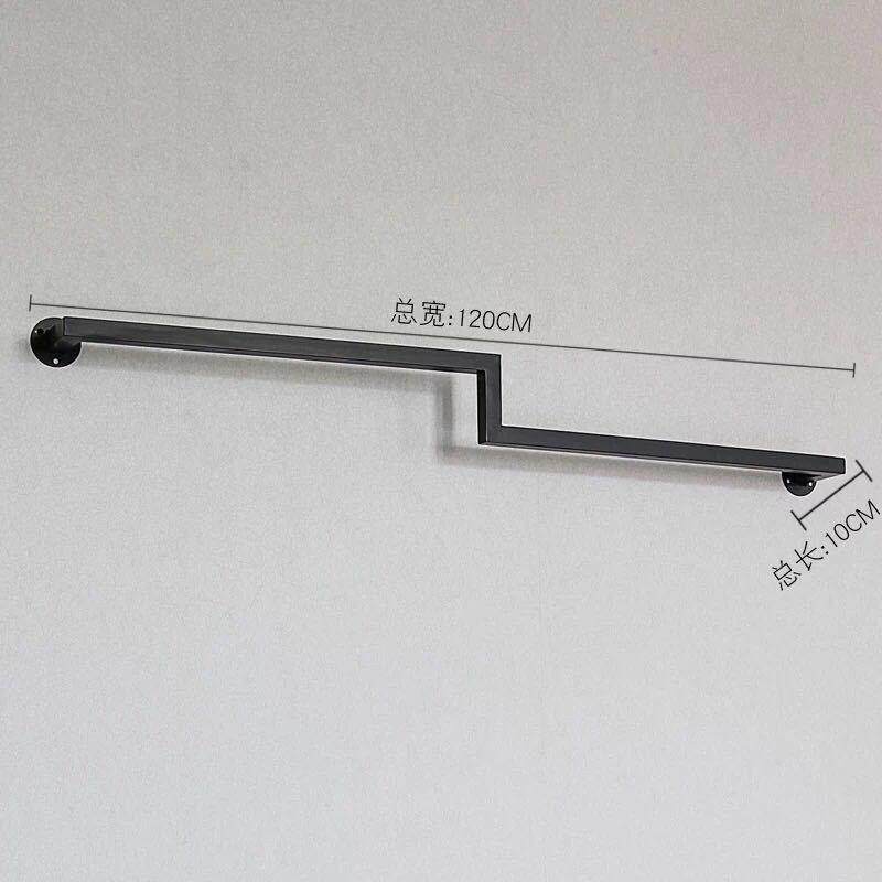 铁艺服装店衣架展示架上墙服装架壁挂童装货架个性装饰正挂陈列架