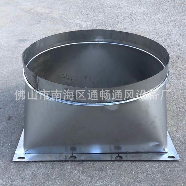 螺旋风管风机出风口排风排烟管道配件天圆地方方圆变径管