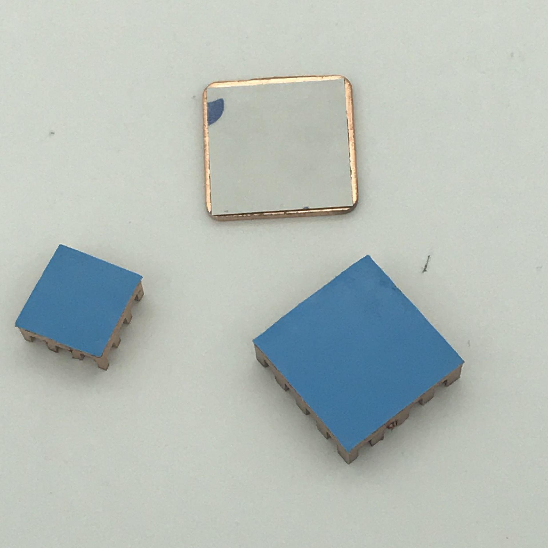 树莓派散热片3B+3片装纯紫铜开槽散热器南北桥主板IC芯片带散热贴