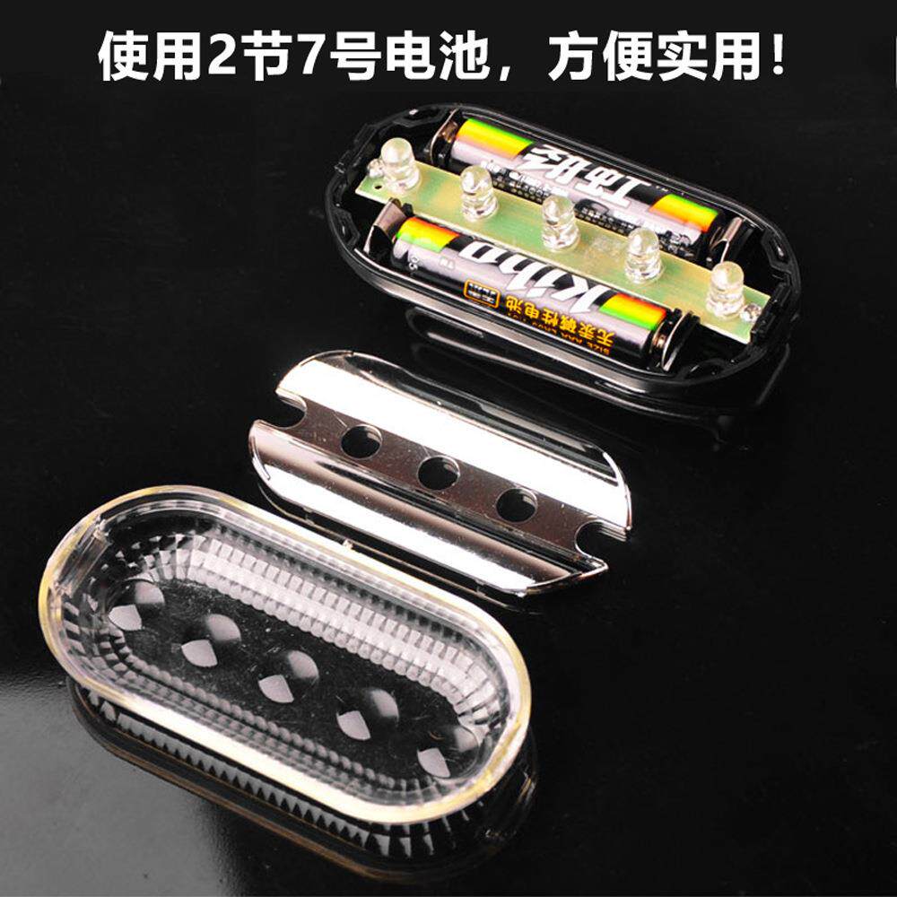 红蓝肩灯LED爆闪巡逻安全救生灯肩夹式多功能交通信号灯骑行尾灯