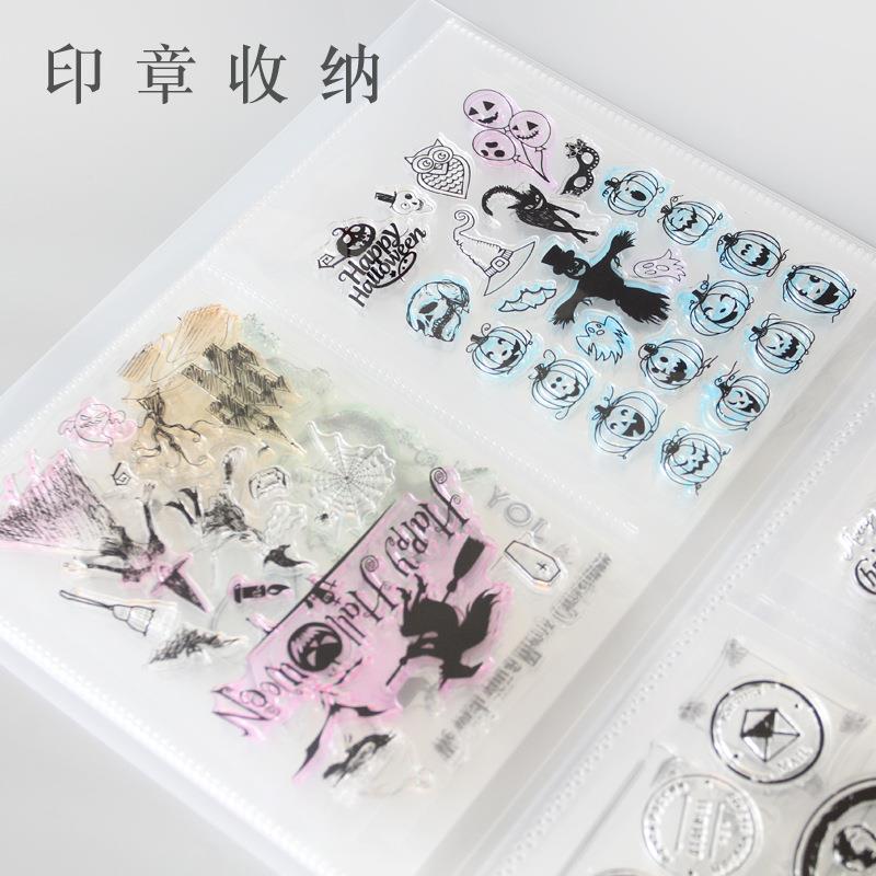 透明印章收纳册 7寸照片相册留念7寸收藏收集收纳册夹80入