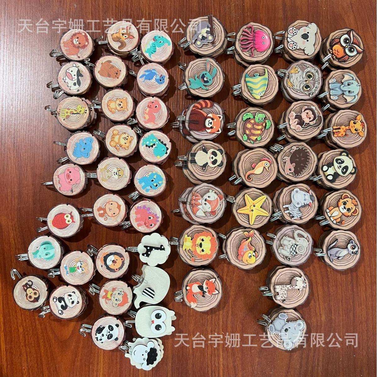 diy制作木质卡通挂钩免打孔粘胶衣物挂钩墙壁门承重免钉粘钩结钩