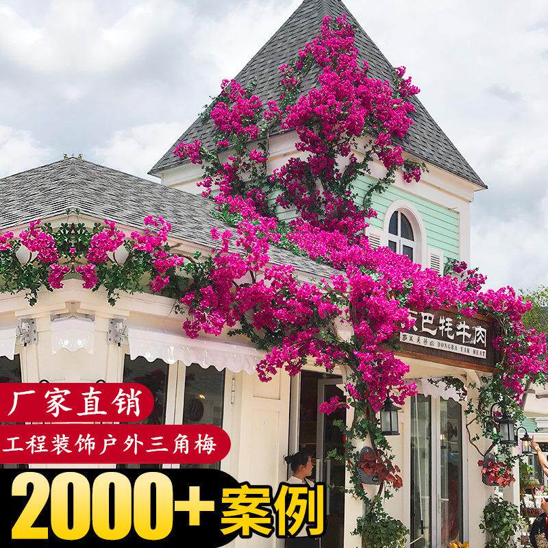 仿真花三角梅仿真绿植布置家居假花工程人造花造景假花景观装饰