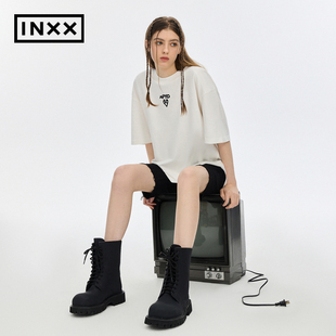 INXX 潮牌夏新品 APYD APE2010616 简约宽松休闲短袖 T恤男女同款