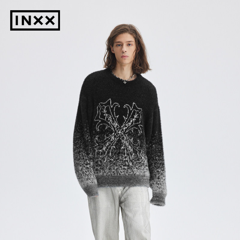 【INXX】APYD潮牌秋新品渐变感针织衫男女同款毛衣APE3060839