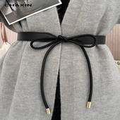 配饰装 高级软皮打结腰带女搭配连衣裙子韩版 时尚 饰毛衣外套皮带潮