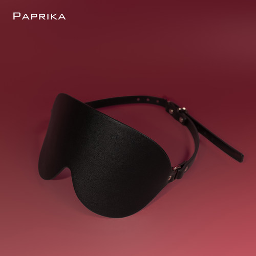 小辣椒皮质黑色眼罩遮光舒适