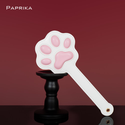 PAPRIKA猫爪拍立体肉垫留爪印sp小圈实践工具皮拍子皮鞭皮革粉色