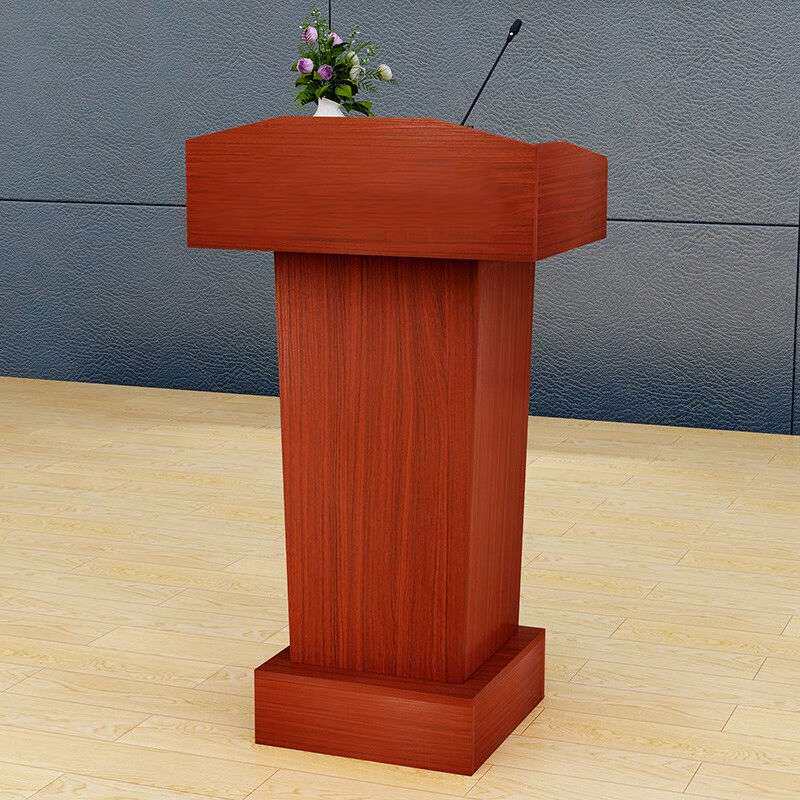 缘花双禧演讲台司仪台讲桌简约现代主持台发言台迎宾台咨客导购台