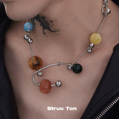 StrucTon钛钢链条高级感琉璃彩珠