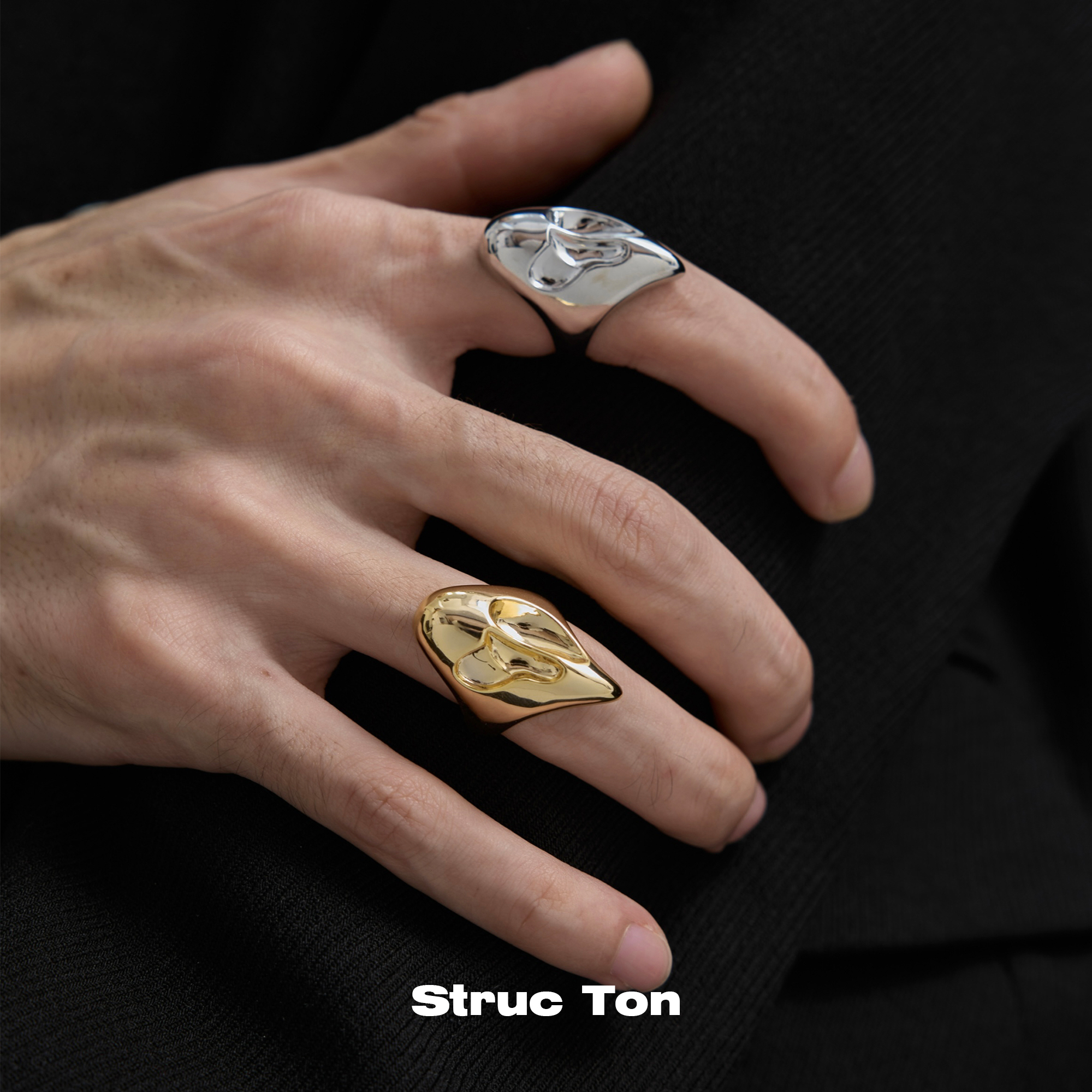 StrucTon复古图徽设计先锋戒指