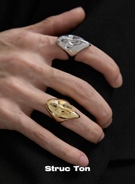 StrucTon复古图徽设计先锋戒指