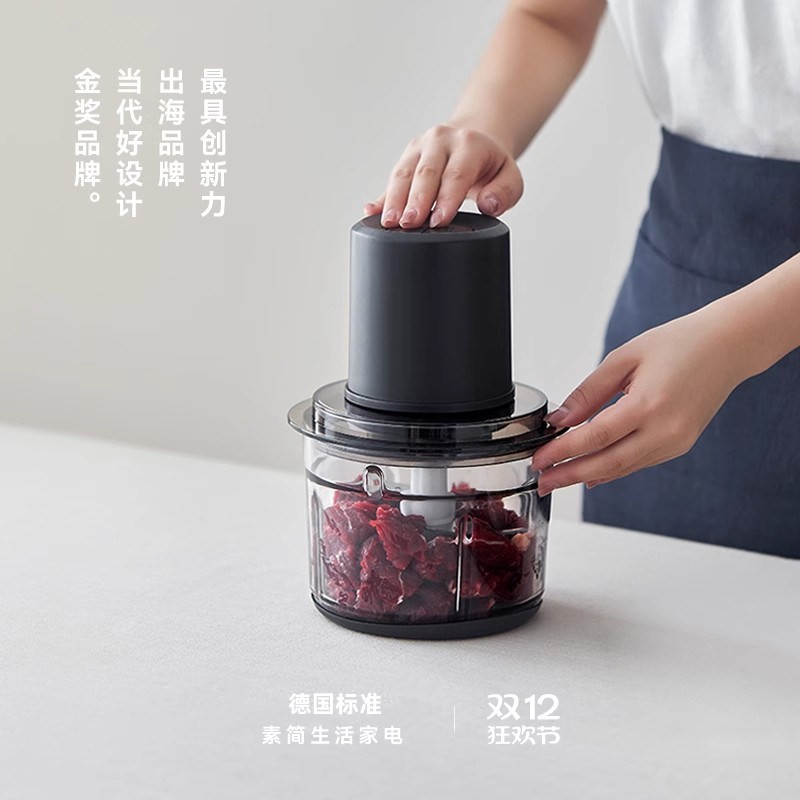 德国绞肉机家用电动小型多功能全馅蒜泥机料理机自动搅拌机碎肉打