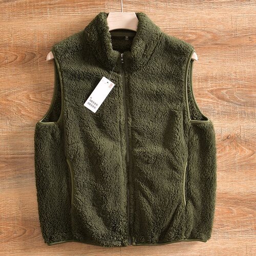 立领+加绒+保暖+简约+休闲+马甲