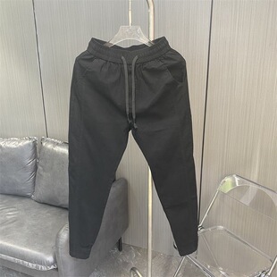 冰丝小脚休闲裤纯色百搭痞帅潮流九分裤束脚裤男生夏季薄款哈伦裤