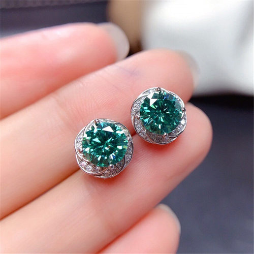 Drainage Welfare Imitation Maldives Blue-green Earrings