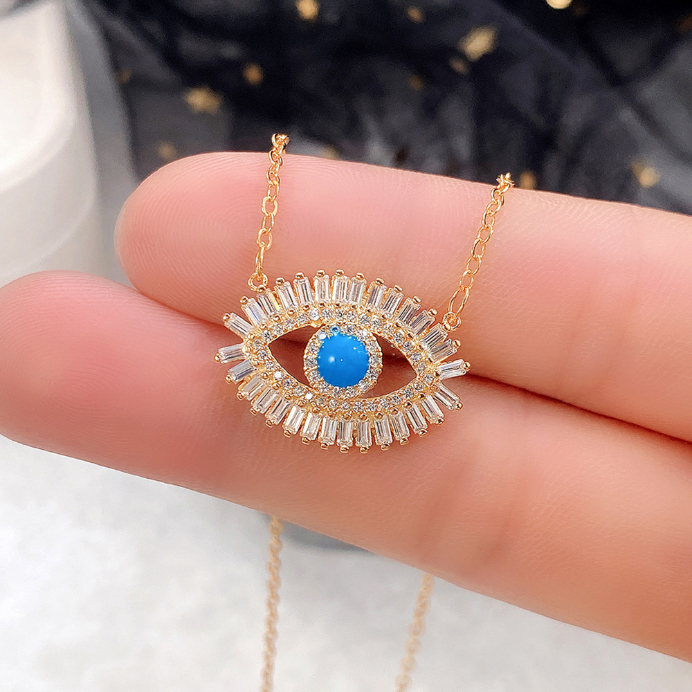 Explosive Punk Devil Eye Choker Necklace Female Retro Eye