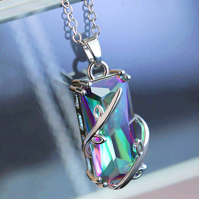 Accessories Exquisite Color Anti-zirconium Necklace Female