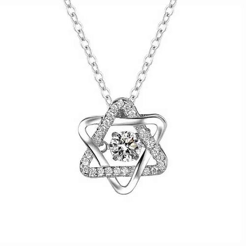 Star Pendant Necklace Female Six-pointed Star Niche Jewelry