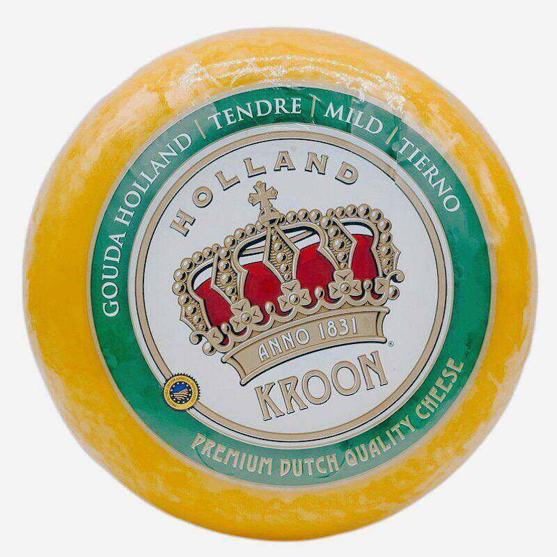 Kroon荷兰皇冠黄波奶酪淡味高达干酪芝士即食夹面包三明治500g