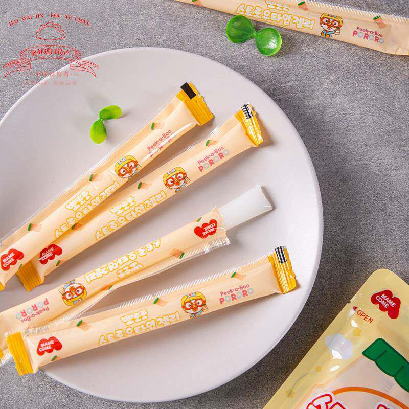 Pororo啵乐乐乳酸菌果味果冻条分享装马来西亚进口儿童休闲 小零