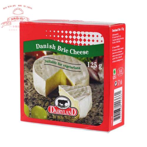 琪雷萨丹麦必然干酪布里金文奶酪芝士125g Danish Brie Cheese
