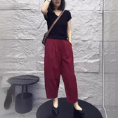 时尚 新款 黑色修身 短袖 显瘦 日系cherry t恤休闲哈伦裤 kitty夏季