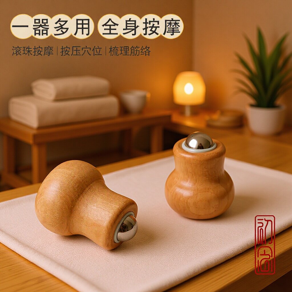 小杨哥推荐眼周灯泡美容脸部身体护肤美肤面部滚珠按摩器面部