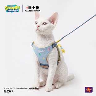 喵小元|海绵宝宝联名胸背套装猫咪牵引绳背心防挣脱外出专用狗绳