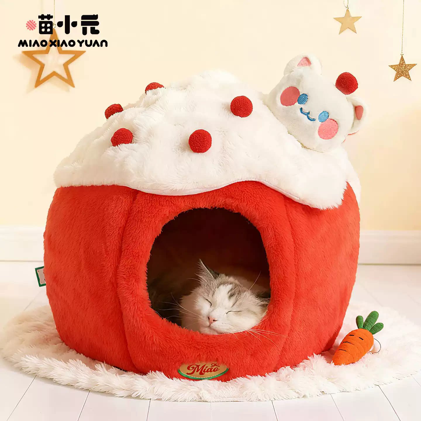 喵小元|猫窝冬季保暖封闭睡觉安全感窝猫咪躲避房子四季通用猫屋